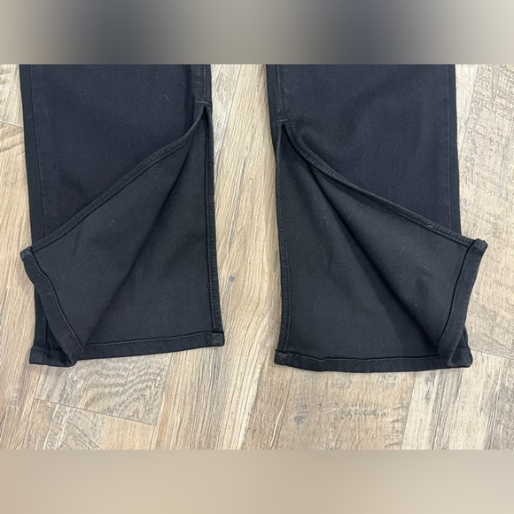 PAIGE Constance Skinny Slit Hem Black Jeans - Picture 6 of 13